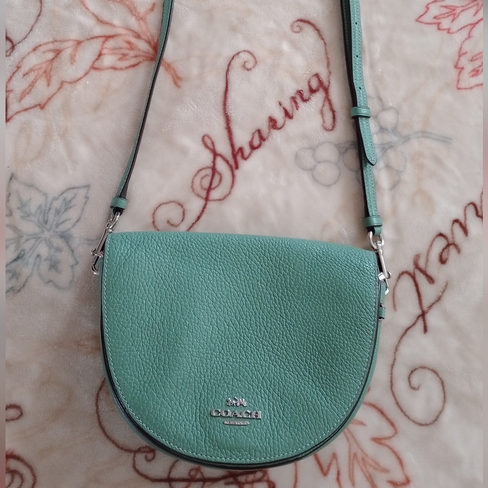 Coach Ellen Crossbody Sage Green Silver Hardware